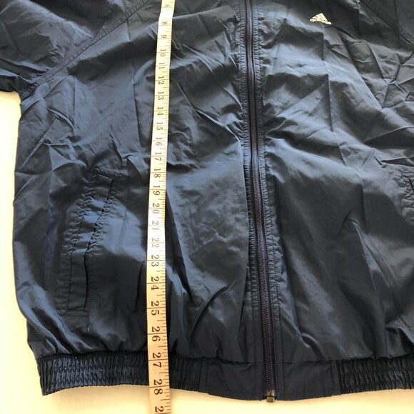 Vintage Adidas Men's Track Jacket Pants Set Size L Large Navy Blue Active Sports - Picture 10 of 14